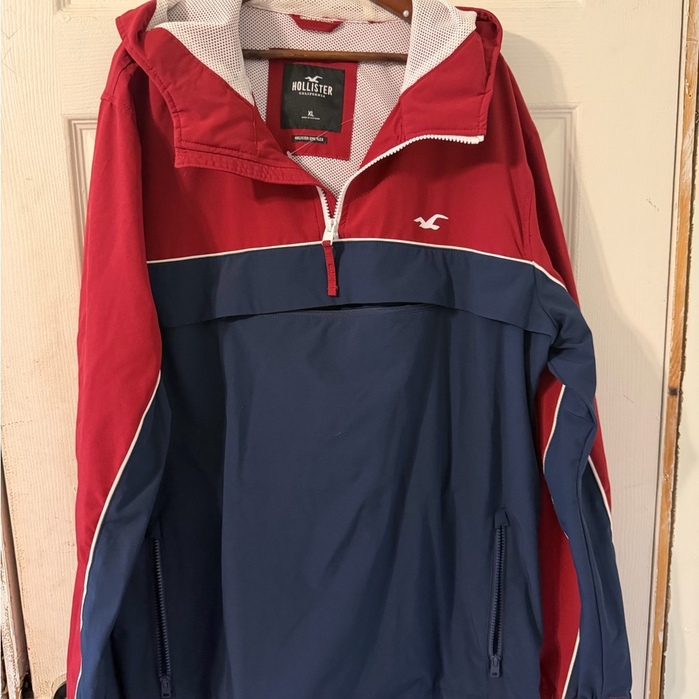 Hollister Red Windbreaker Jacket